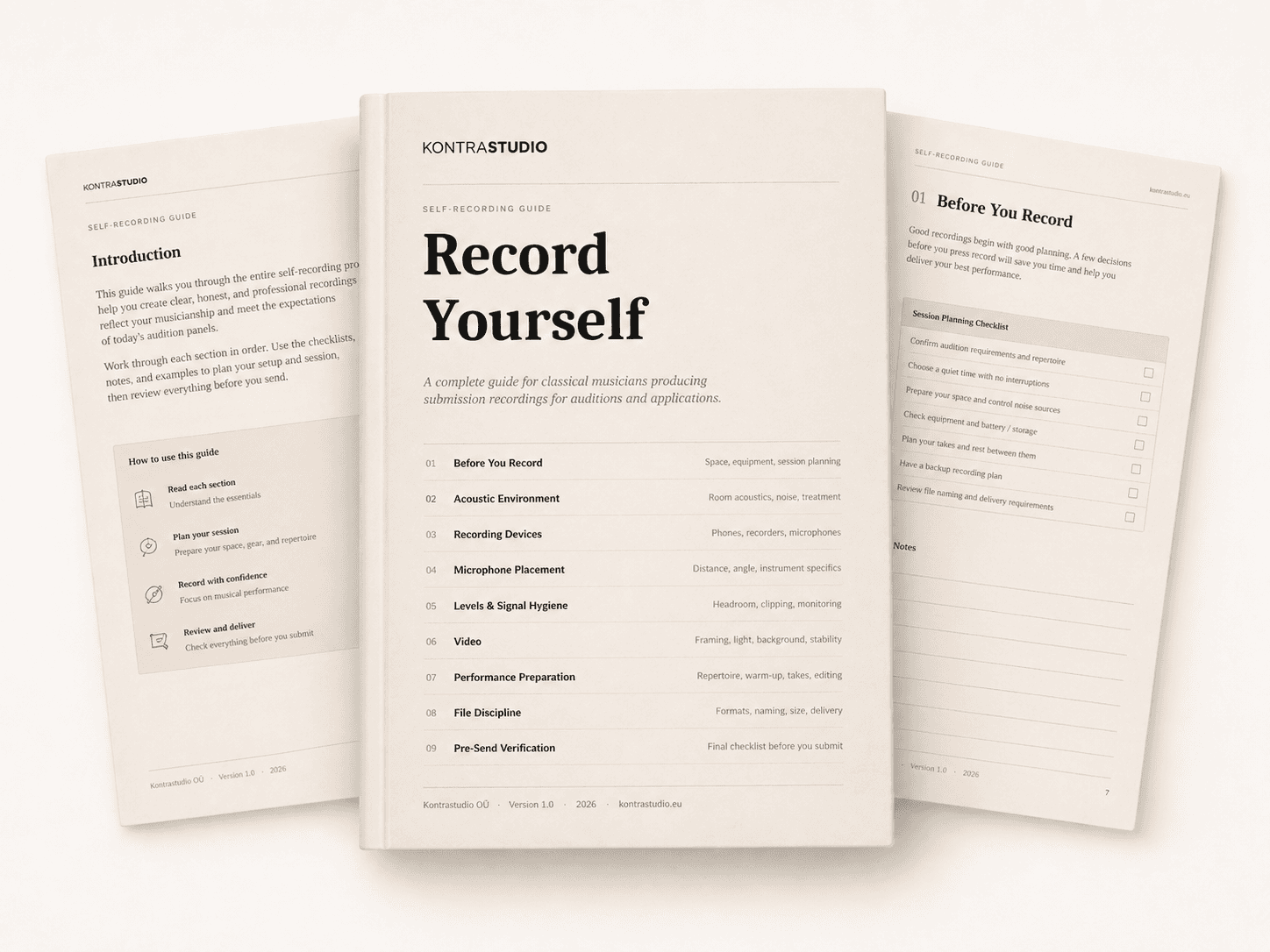 Record Yourself Self-Recording Guide product visual