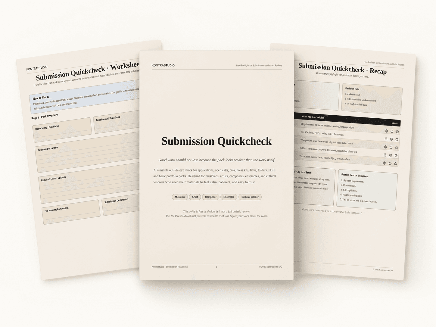 Submission Quickcheck free product visual